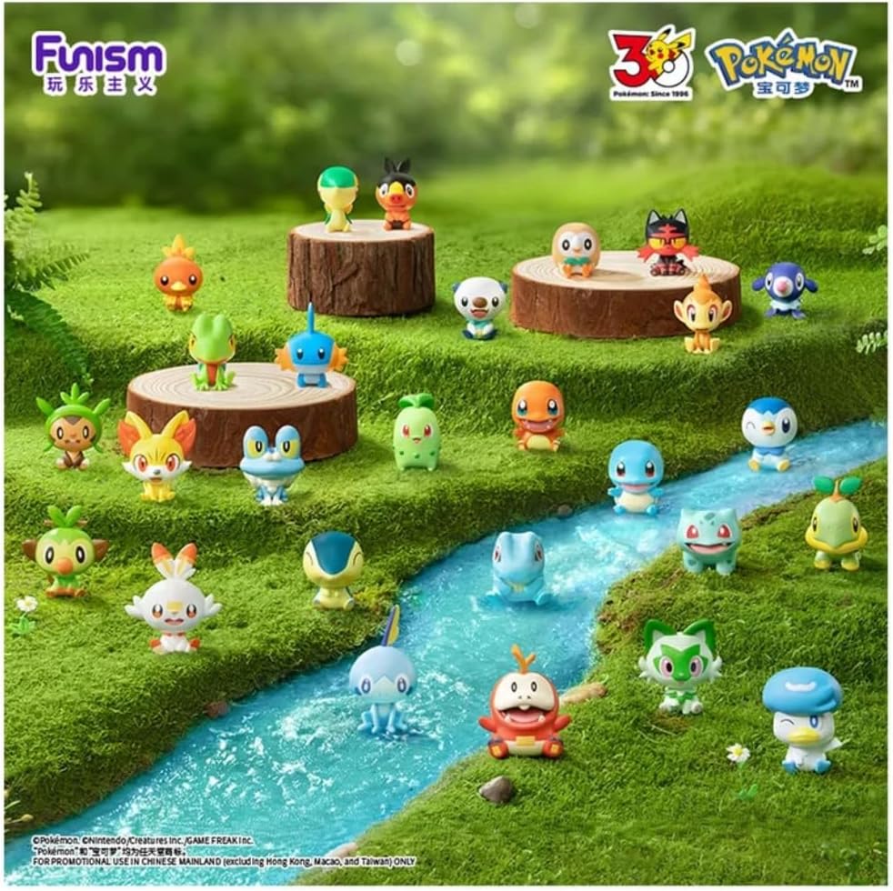 Funism - Pokémon: 30th Anniversary First Partners Series Figure Blind Box (Forhåndsbestilling) - Nordic Card Vault