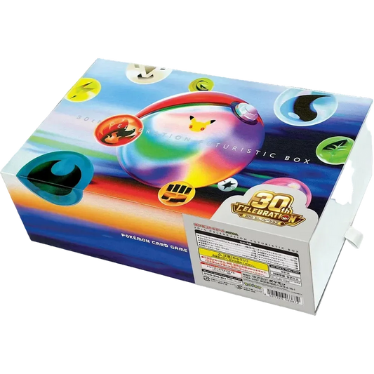 Pokemon 30th Celebration Futuristic Box - Japansk - Forhåndsbestilling - Nordic Card Vault