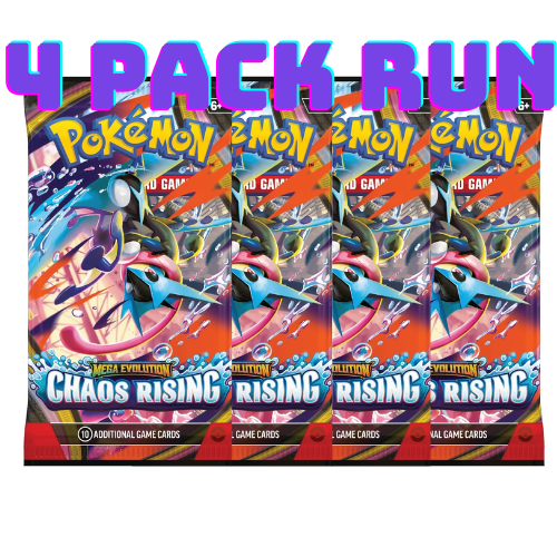 Pokémon Chaos Rising 4 Pack Run - Nordic Card Vault