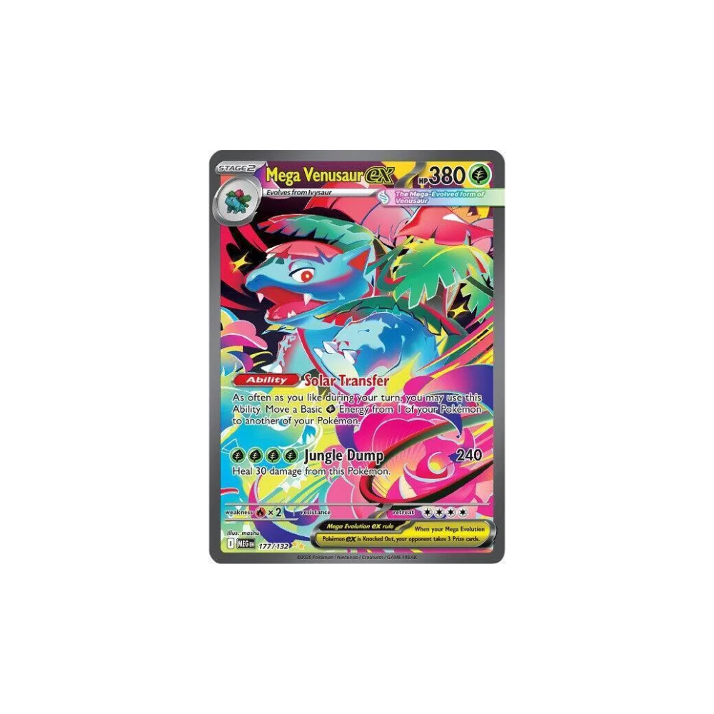Pokémon Mega Evolution's Mega Venusaur Ex SIR - 177/132 Engelsk - Nordic Card Vault