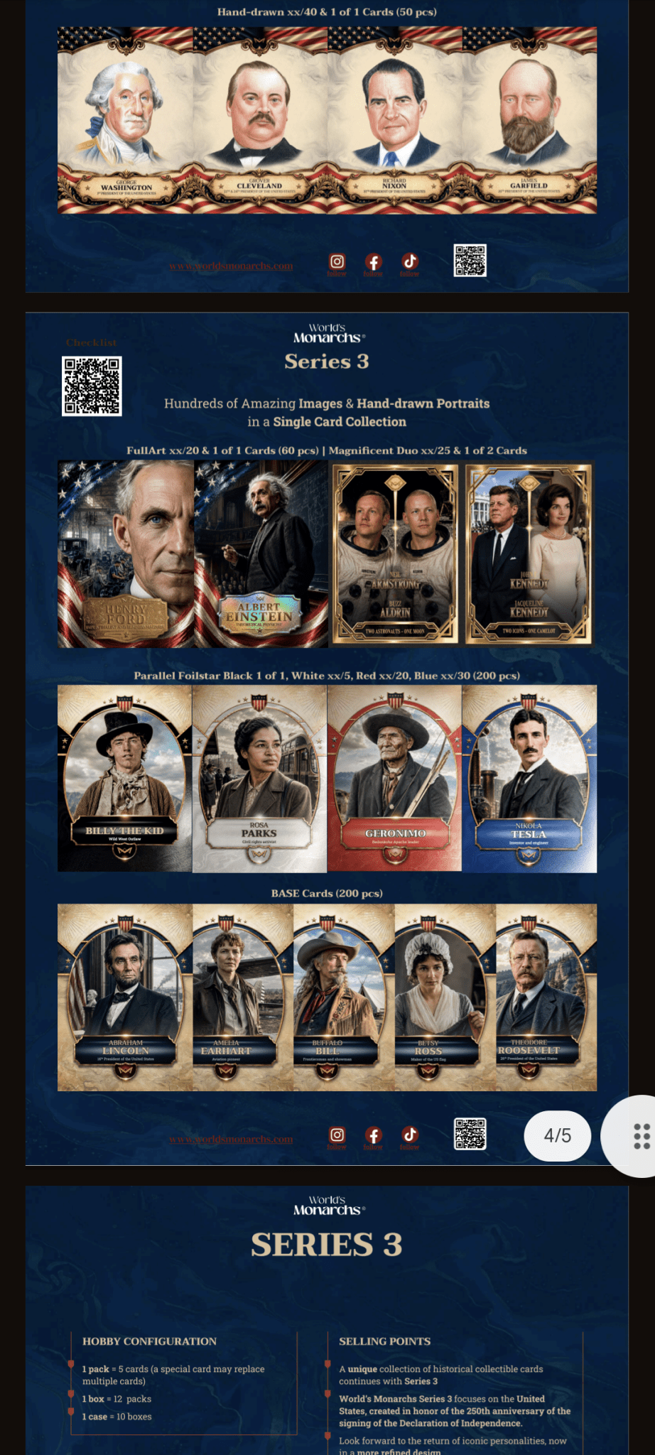 World Monarchs Series 2 Boks - Forhåndsbestilling - Nordic Card Vault
